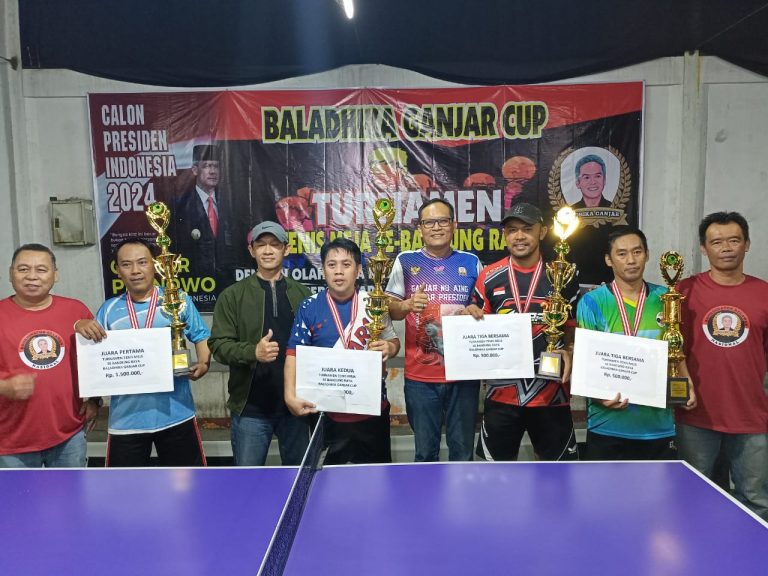 Baladhika Ganjar Sukses Gelar Turnamen Tenus Meja Se- Bandung Raya