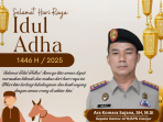 Emas dan Cokelat Modern Selamat Hari Raya Idul Adha Postingan Instagram