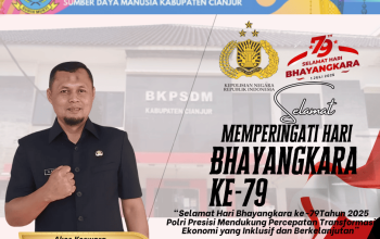 BKPSDM Cianjur Ucapkan Selamat HUT Bhayangkara ke-79: Apresiasi Sinergi Polri dalam Pembangunan Daerah