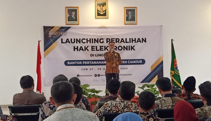 ATR/BPN Cianjur Resmi Luncurkan Layanan Peralihan Hak Tanah Elektronik