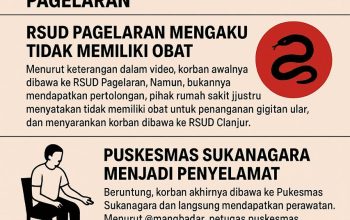Korban Gigitan Ular di Pagelaran Gagal Dapat Penanganan di RSUD, Disarankan ke RSUD Cianjur yang Berjarak 3 Jam