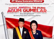 Syukuran Penghargaan Komut Agum Gumelar, PT Wana Kencana Mineral Berikan 927 Paket Sembako untuk Warga