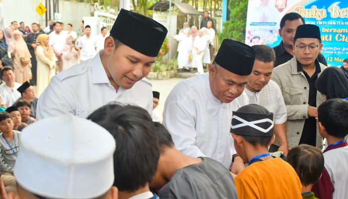 Momentum Ramadan, Perumdam Tirta Mukti Santuni 150 Anak Yatim dan Gelar Buka Puasa Bersama Bupati Cianjur