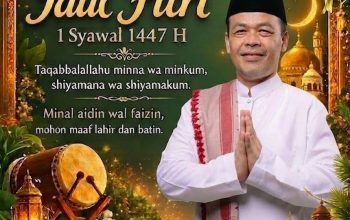 Kepala Disdikpora Cianjur Ruhli Solehudin Sampaikan Ucapan Selamat Idul Fitri 1447 H, Ajak Perkuat Silaturahmi dan Semangat Pendidikan