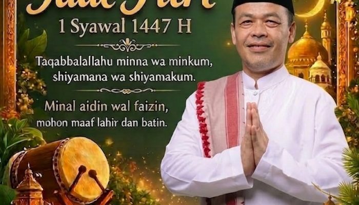 Kepala Disdikpora Cianjur Ruhli Solehudin Sampaikan Ucapan Selamat Idul Fitri 1447 H, Ajak Perkuat Silaturahmi dan Semangat Pendidikan